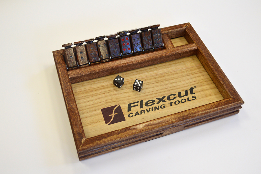 Hand Carved Shut the Box Game #015