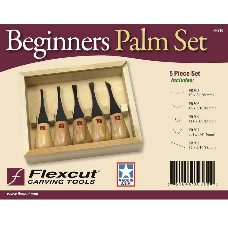 Flexcut 4-Piece Thumbnail Ground Set, 4 Different Style Blades, Ash Wood  Handles, Storage Box - KnifeCenter - FR920