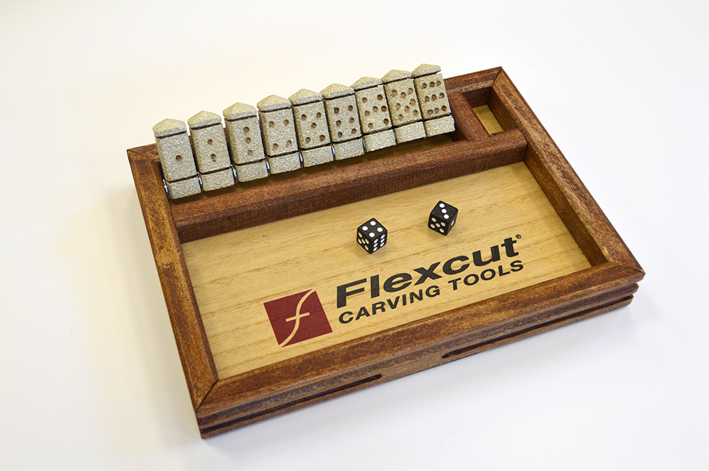 Hand Carved Shut the Box Game #011