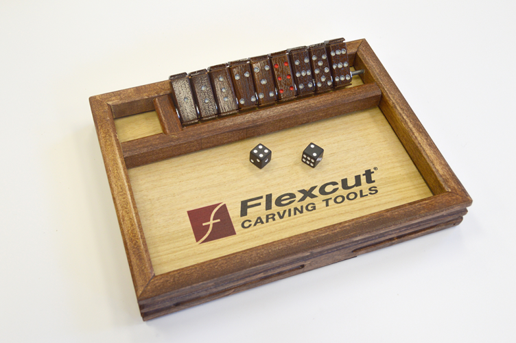 Hand Carved Shut the Box Game #012 image