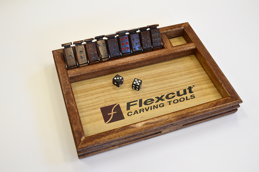 Hand Carved Shut the Box Game #013 - Flexcut Tool Company