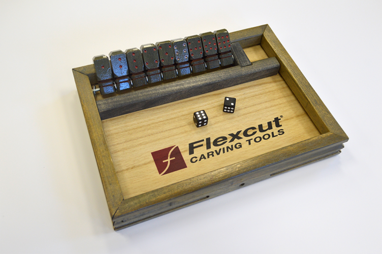 Hand Carved Shut the Box Game #019 image