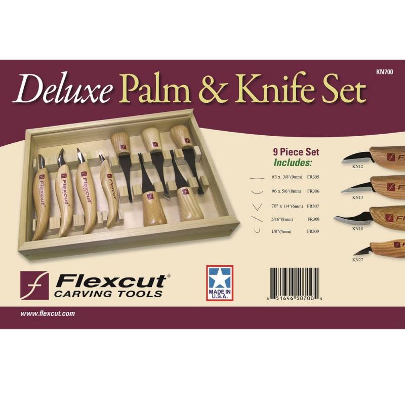 KN700 Deluxe Palm Knife Set Flexcut Tool Company