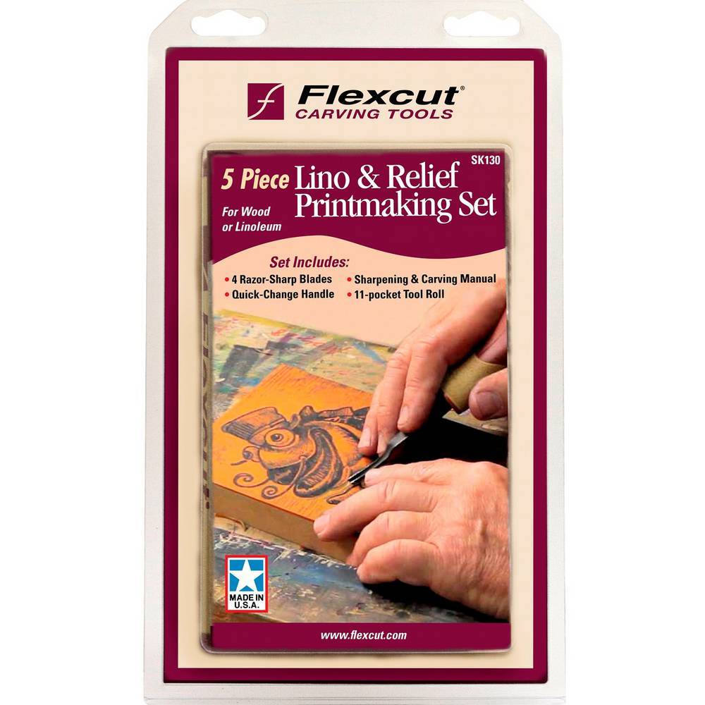 SK130 5 pc. Printmaking Set - Flexcut Tool Company