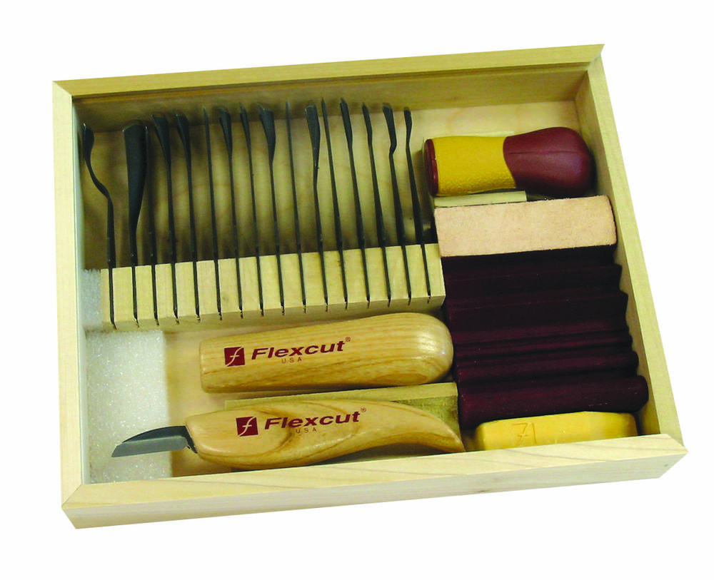 Flexcut Mallet Deluxe Tool Set Tool Set 10 Piece